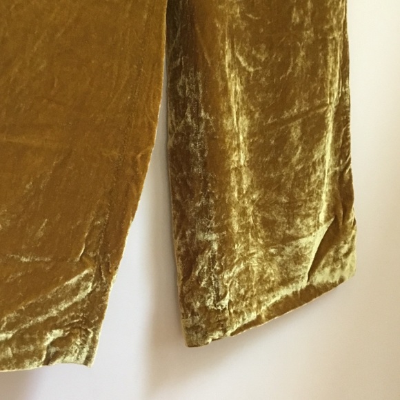 Madewell Pull On Velvet Pants Vintage Gold - Picture 6 of 10